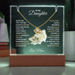 Daughter  Keepsake Acrylic Bundle  Love Knot or Heart Necklace Gift-[Heartfelt Family Gift]