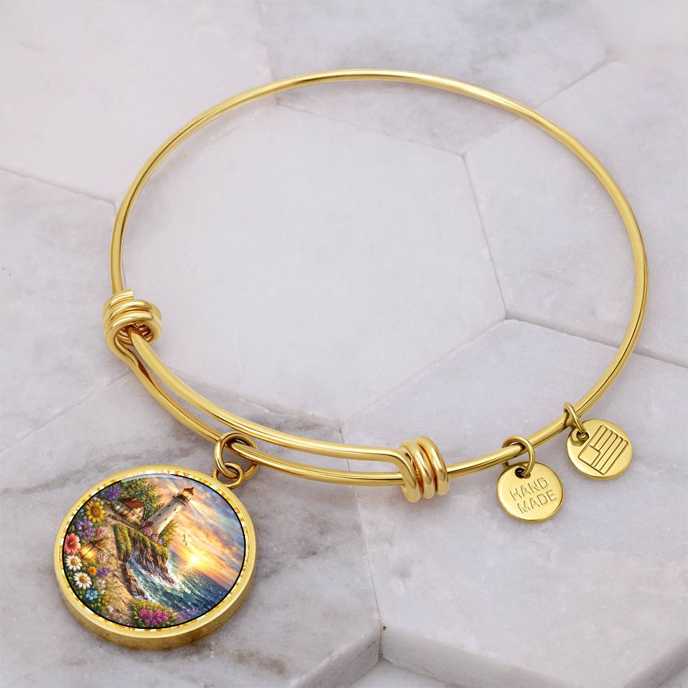 Lighthouse Personalized Engraved Necklace Bracelet or Keychain