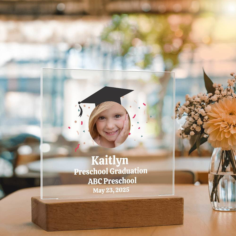 Personalized Preschool Graduation Plaque-[Heartfelt Family Gift]