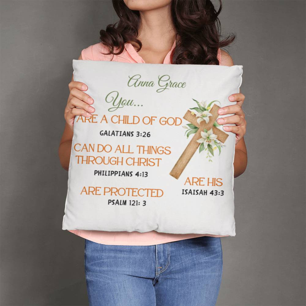 Personalized You Are Religious Quotes Classic Pillow-[Heartfelt Family Gift]