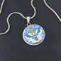 Holy Dove and Cross Necklace with Engraving-[Heartfelt Family Gift]