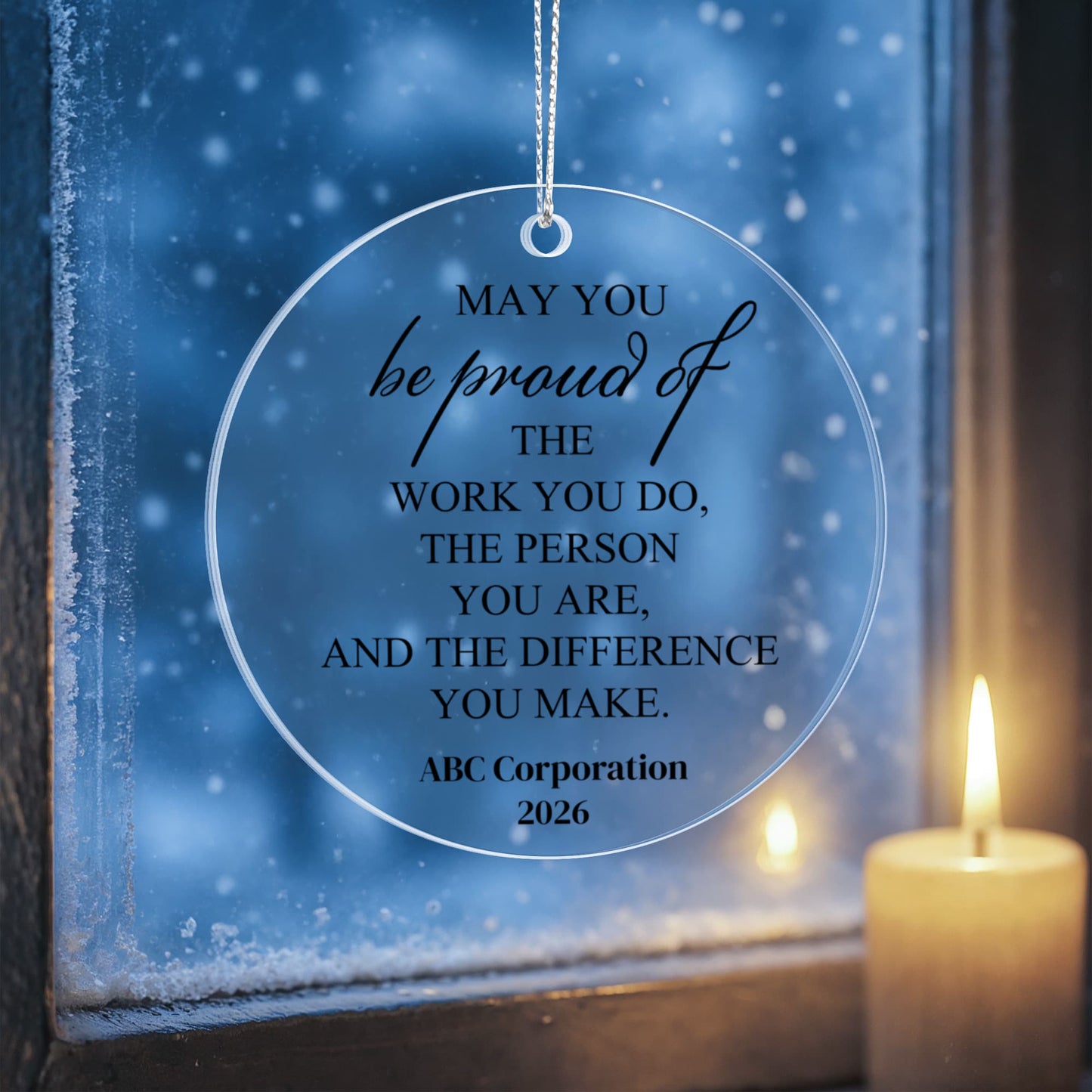 Difference Maker Christmas Ornament, Employee Coworker Appreciation Gift, Inspirational Thank You Keepsake