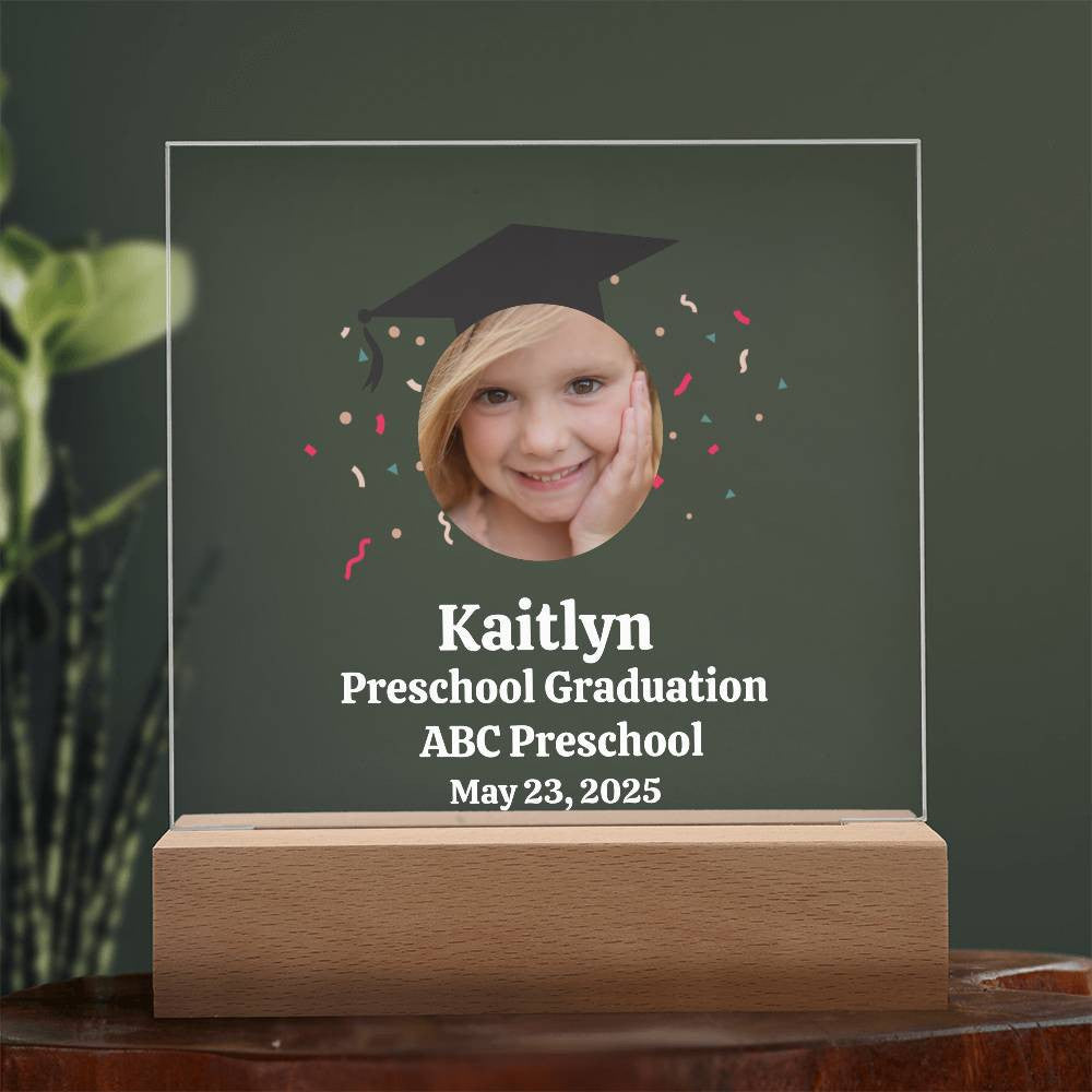 Personalized Preschool Graduation Plaque-[Heartfelt Family Gift]