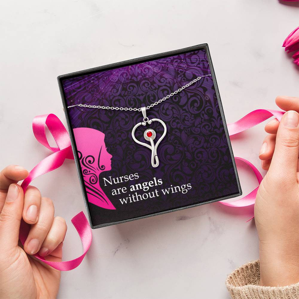 Nurse Stethoscope Necklace Gift-[Heartfelt Family Gift]