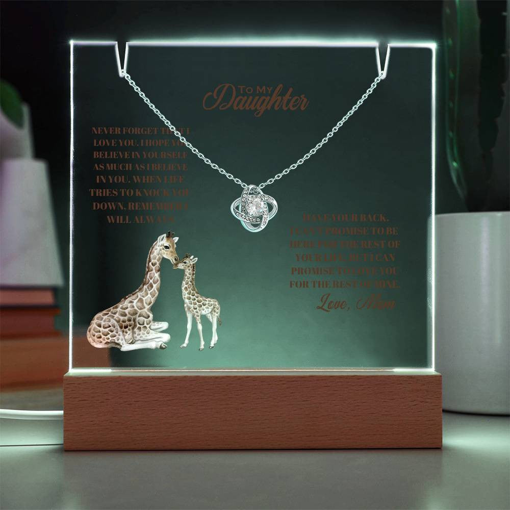 Daughter  Keepsake Acrylic Bundle (Love Knot)-[Heartfelt Family Gift]