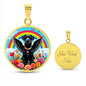 Labrador Dog Pendant Necklace with Engraving - Engraved Memorial Rainbow Bridge-[Heartfelt Family Gift]