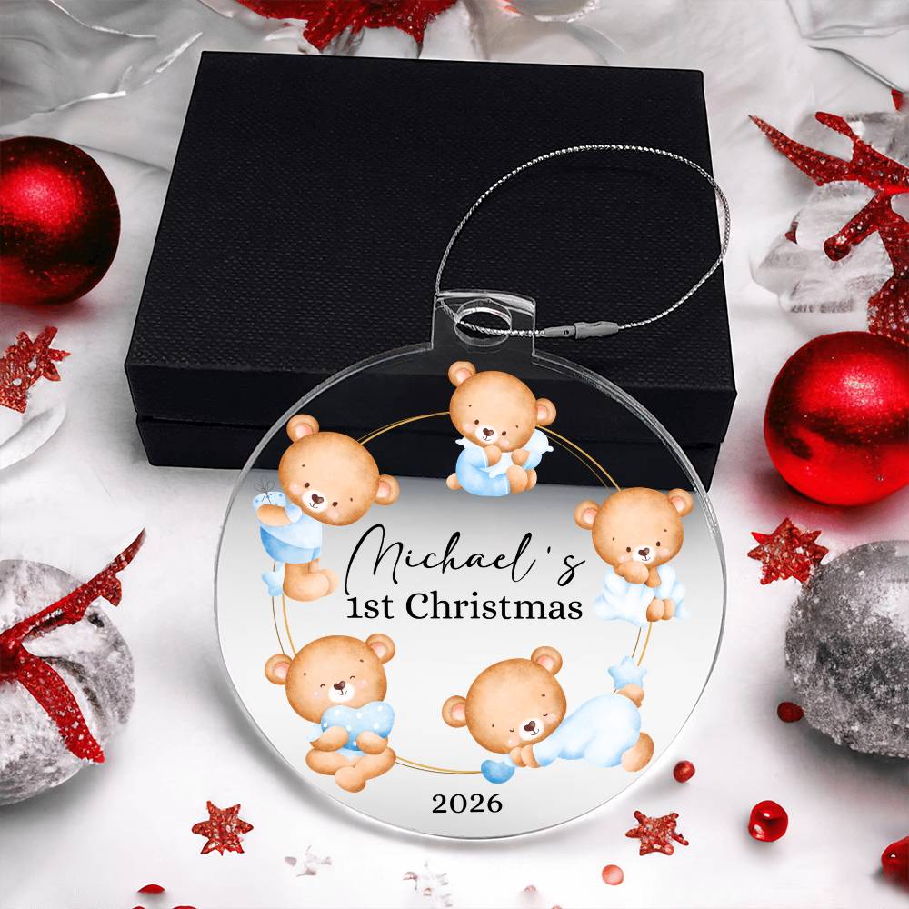 Baby's 1st Christmas Custom Ornament