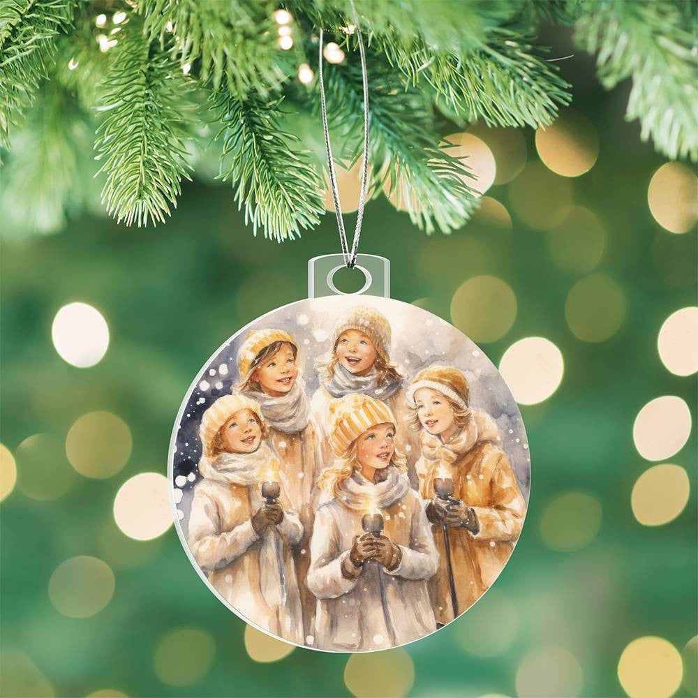 Carolers  Acrylic Christmas Ornament-[Heartfelt Family Gift]
