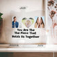 Mom The Piece That Holds Us Together Acrylic Puzzle Plaque-[Heartfelt Family Gift]