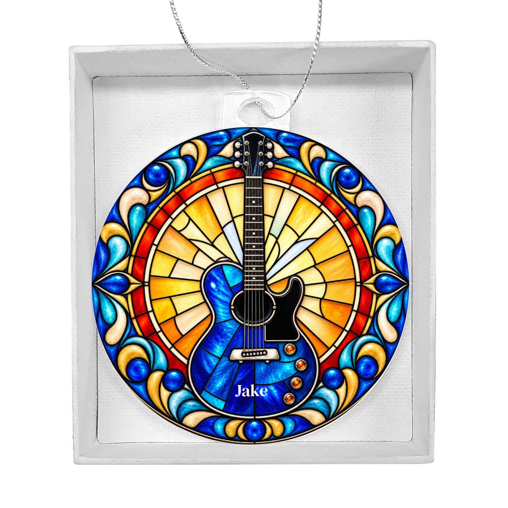 Electric Guitar Christmas Ornament