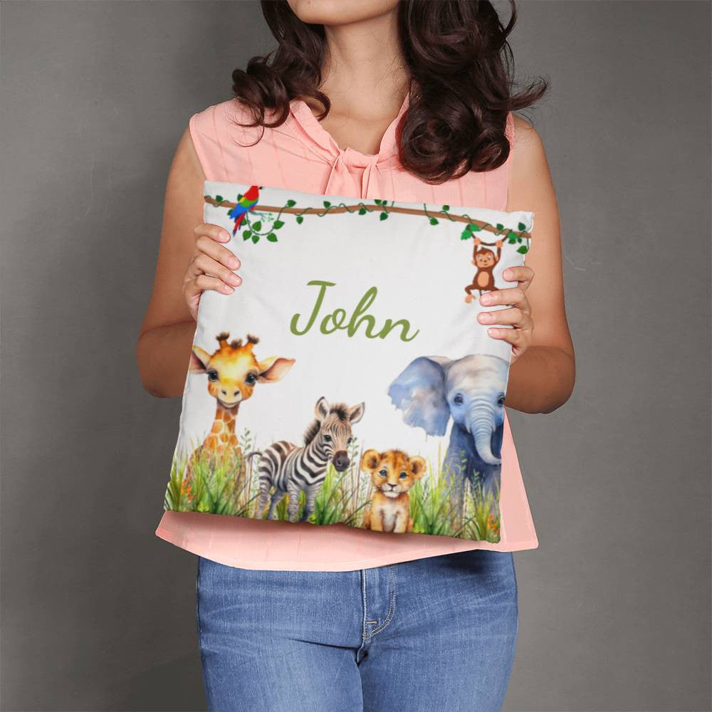 Kids Nursery Safari Zoo Animal Pillow-[Heartfelt Family Gift]