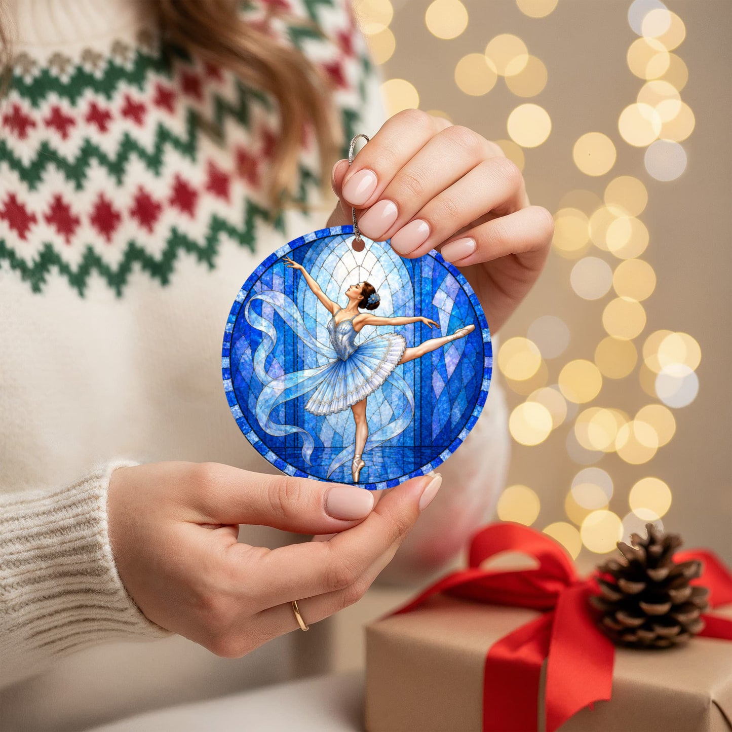 Ballerina Acrylic Christmas Ornaments