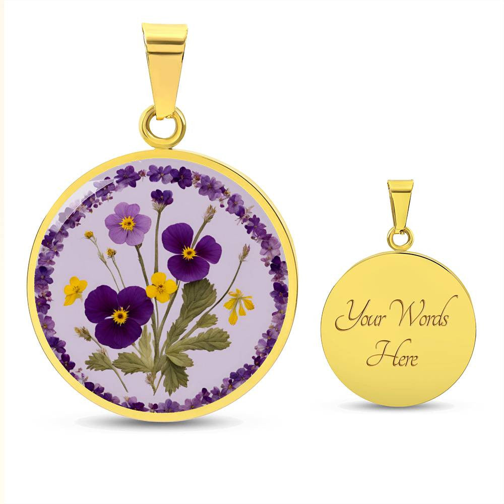 February Birth Flowers Violet Primrose-[Heartfelt Family Gift]