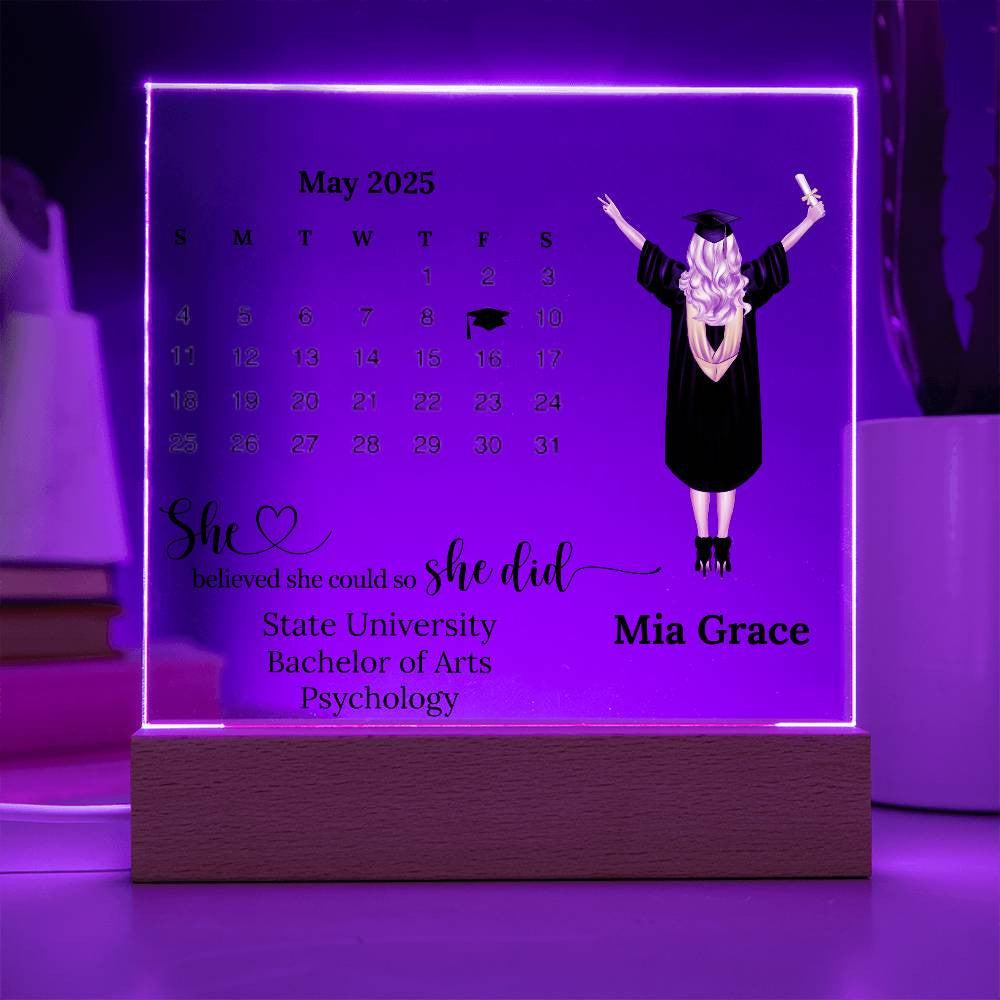 Personalized Graduation Plaque for 2025 Graduate-[Heartfelt Family Gift]