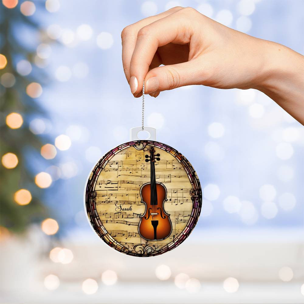 Violin Ornament-[Heartfelt Family Gift]