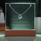 Soulmate  LED Acrylic Heart Necklace & Plaque Gift Set-[Heartfelt Family Gift]