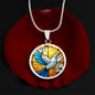 Peace Dove Engraved Necklace in Gold or Silver-[Heartfelt Family Gift]
