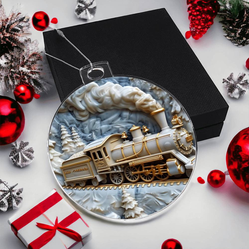 Acrylic Christmas Ornament-[Heartfelt Family Gift]