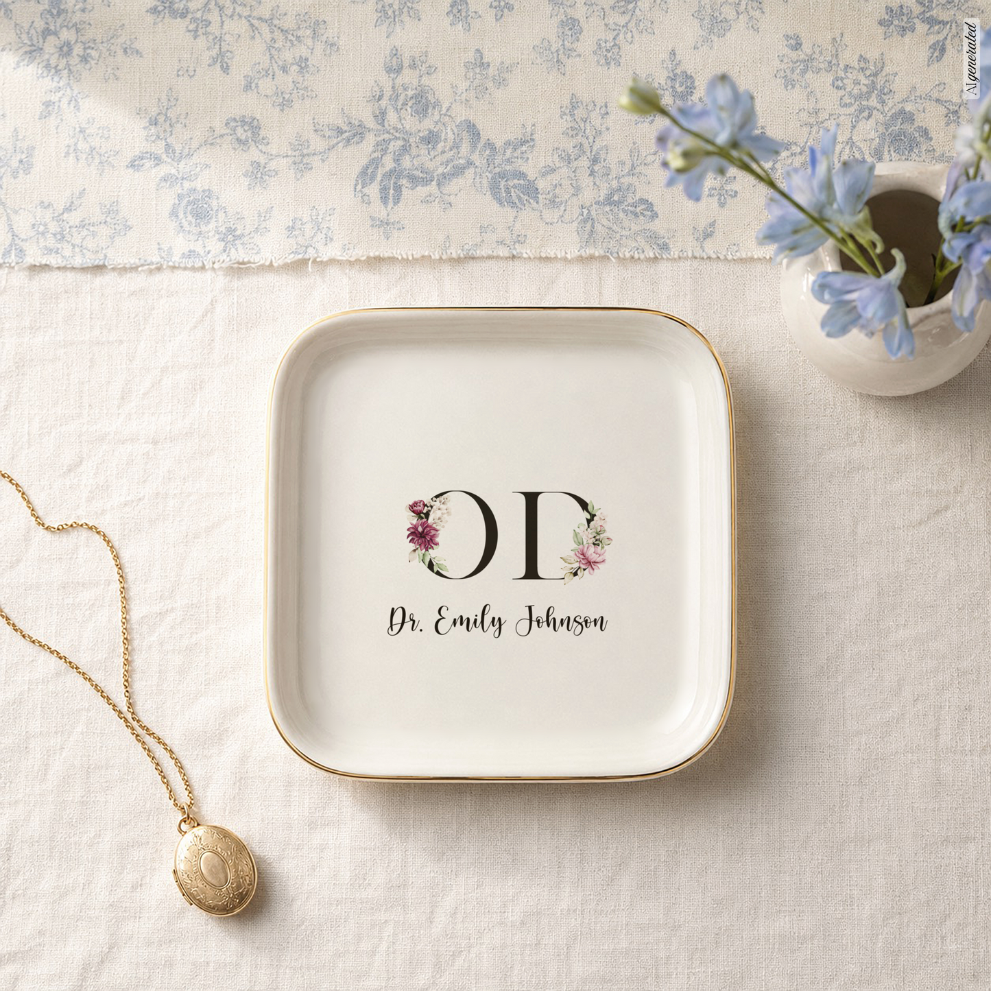 Optometrist Jewelry Dish, OD Graduation Gift, Personalized  Eye Doctor Ring Tray