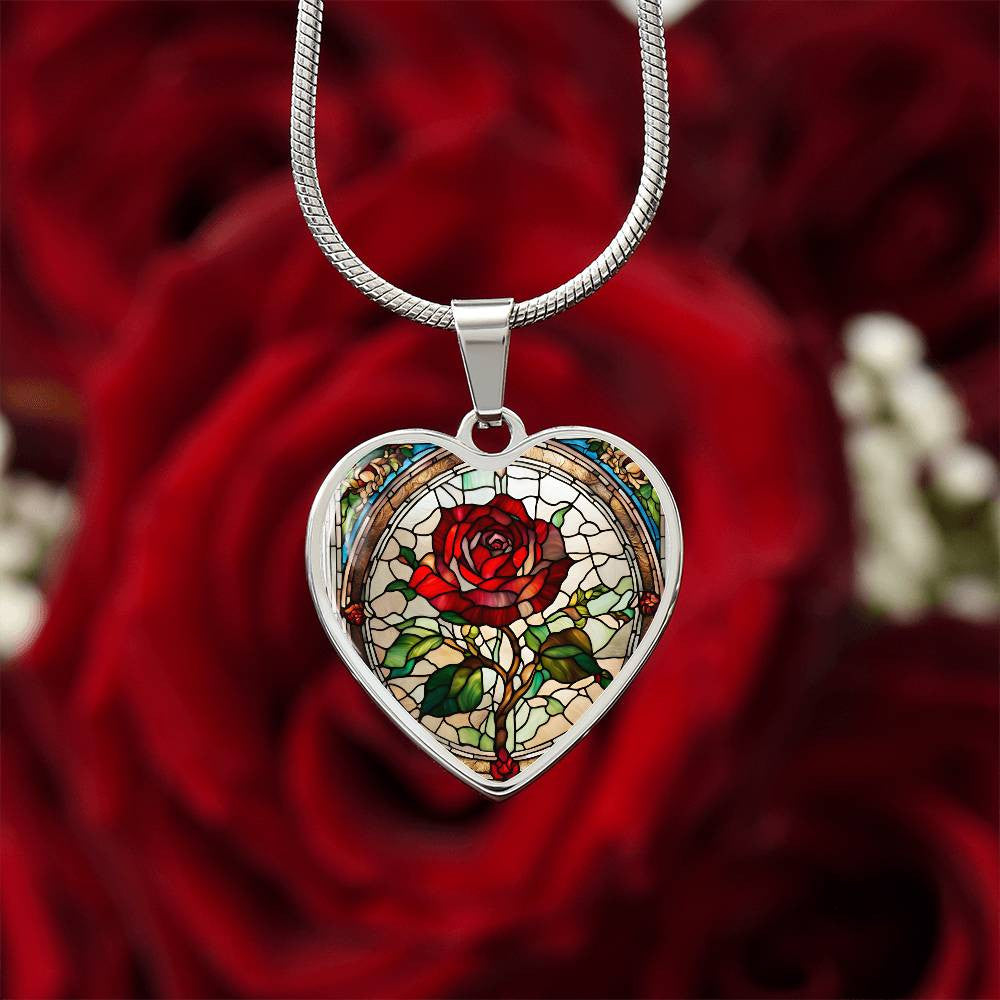 Heart Necklace with Engraving-[Heartfelt Family Gift]