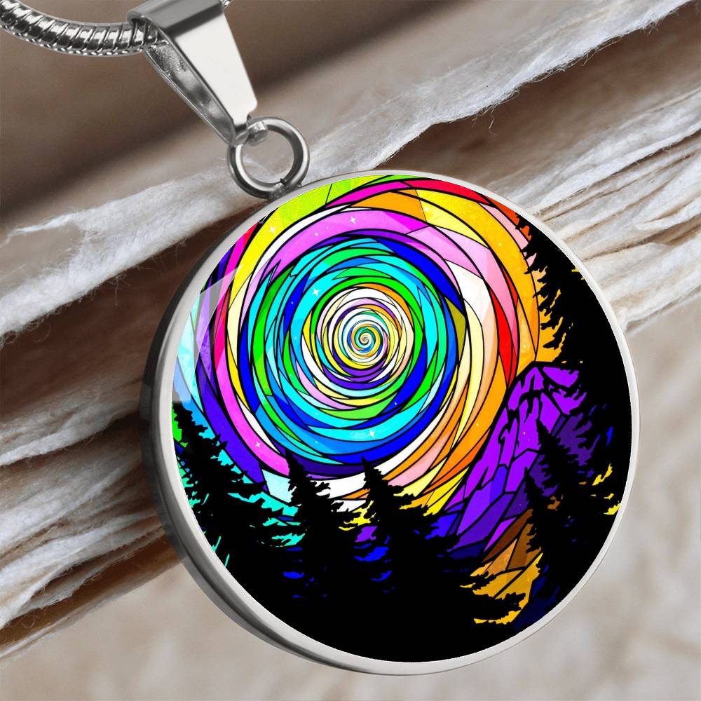 Northern Lights Necklace, Aurora Borealis Pendant, Night Sky Jewelry, Northern Lights Charm, Aurora Borealis Necklace, Night Sky Pendant, Custom Bracelet