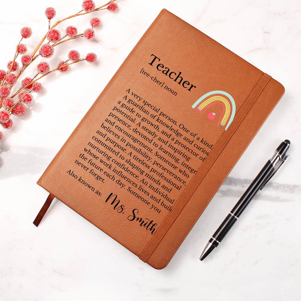 Personalized Teacher Definition Journal