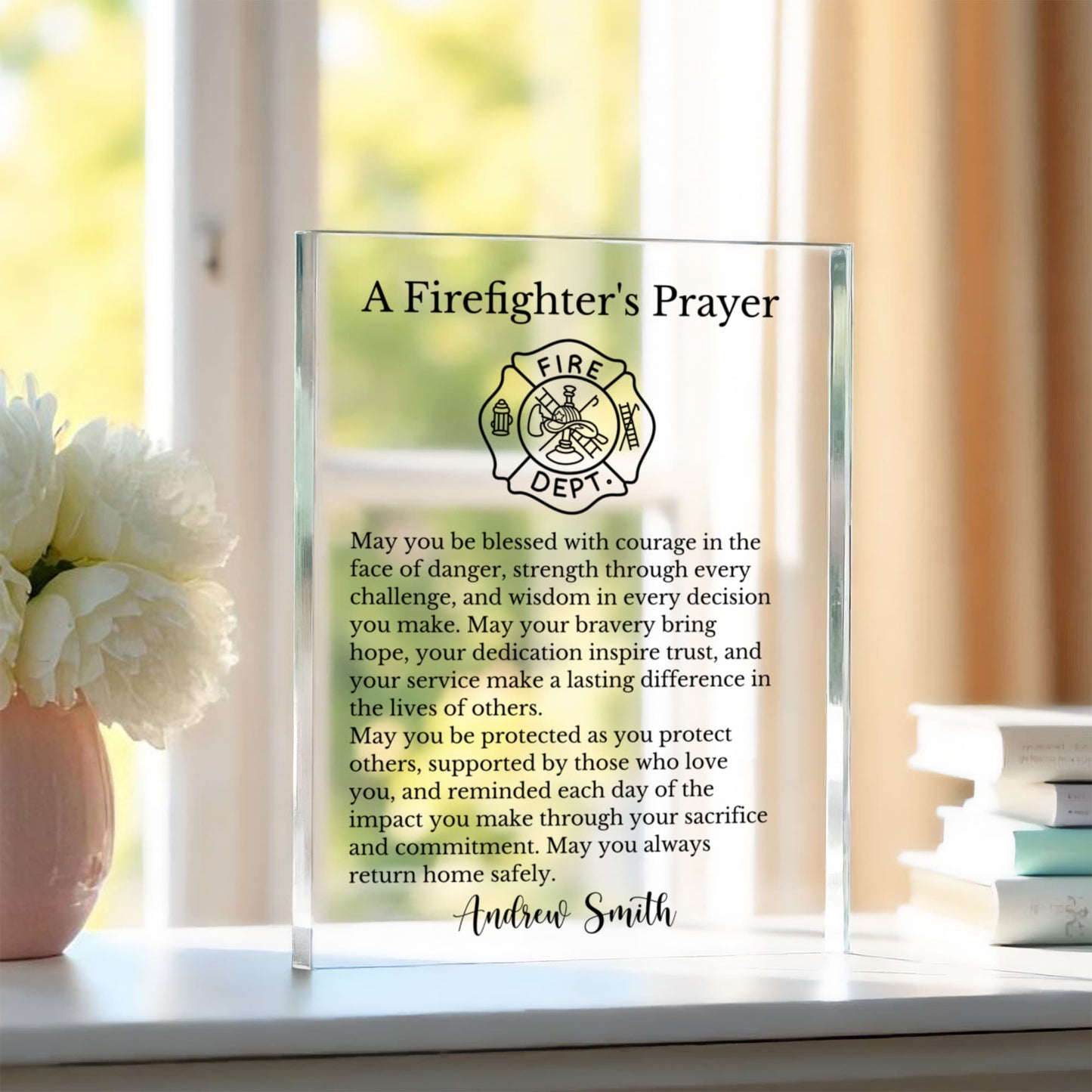 Firefighter Prayer Plaque