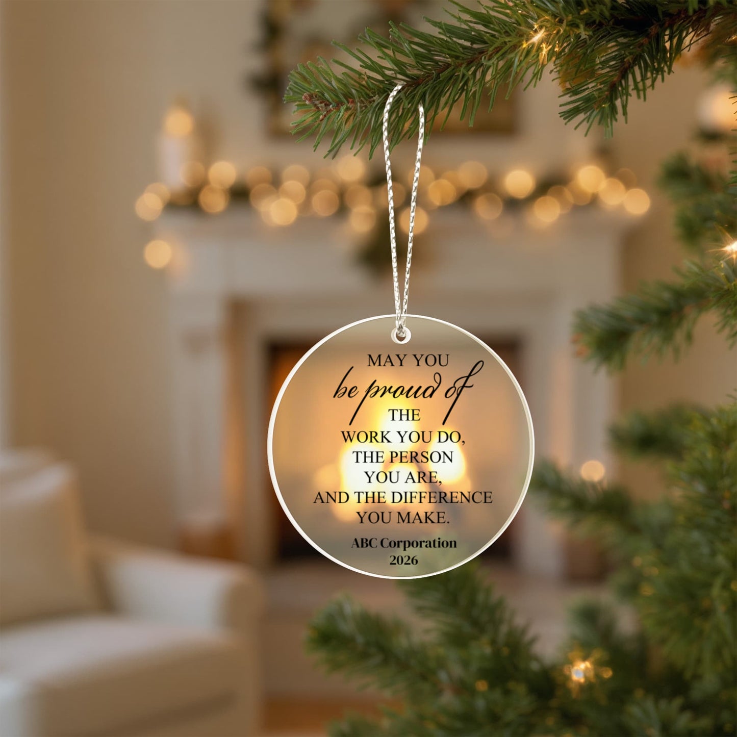 Difference Maker Christmas Ornament, Employee Coworker Appreciation Gift, Inspirational Thank You Keepsake