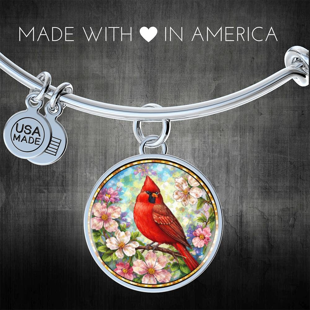Cardinal Personalized Engraved Necklace Bracelet or Keychain