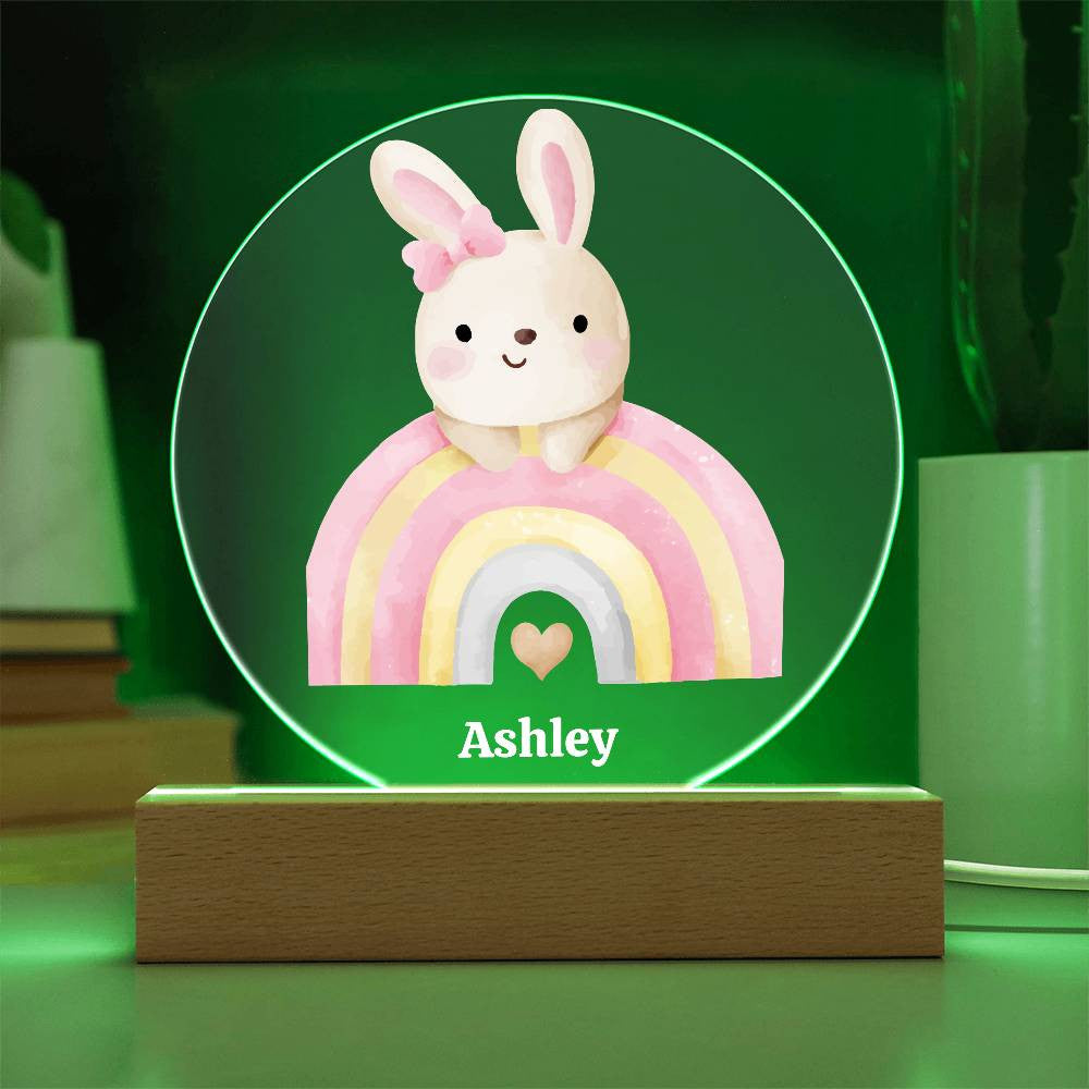 Rainbow and Bunny Night Light-[Heartfelt Family Gift]