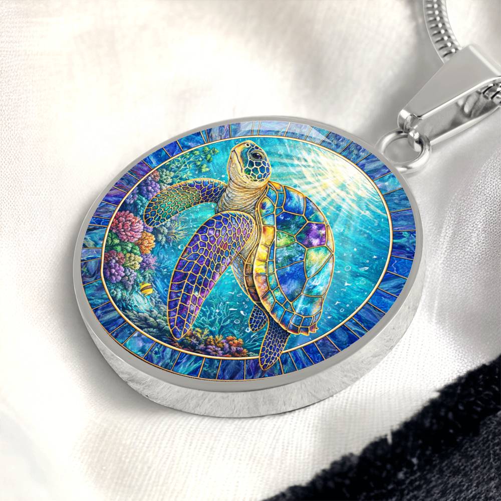 Sea Turtle Necklace, Ocean Life Jewelry, Engraved Sea Turtle Pendant, Turtle Lover Gift, Nature Inspired Keychain, Marine Life Bracelet