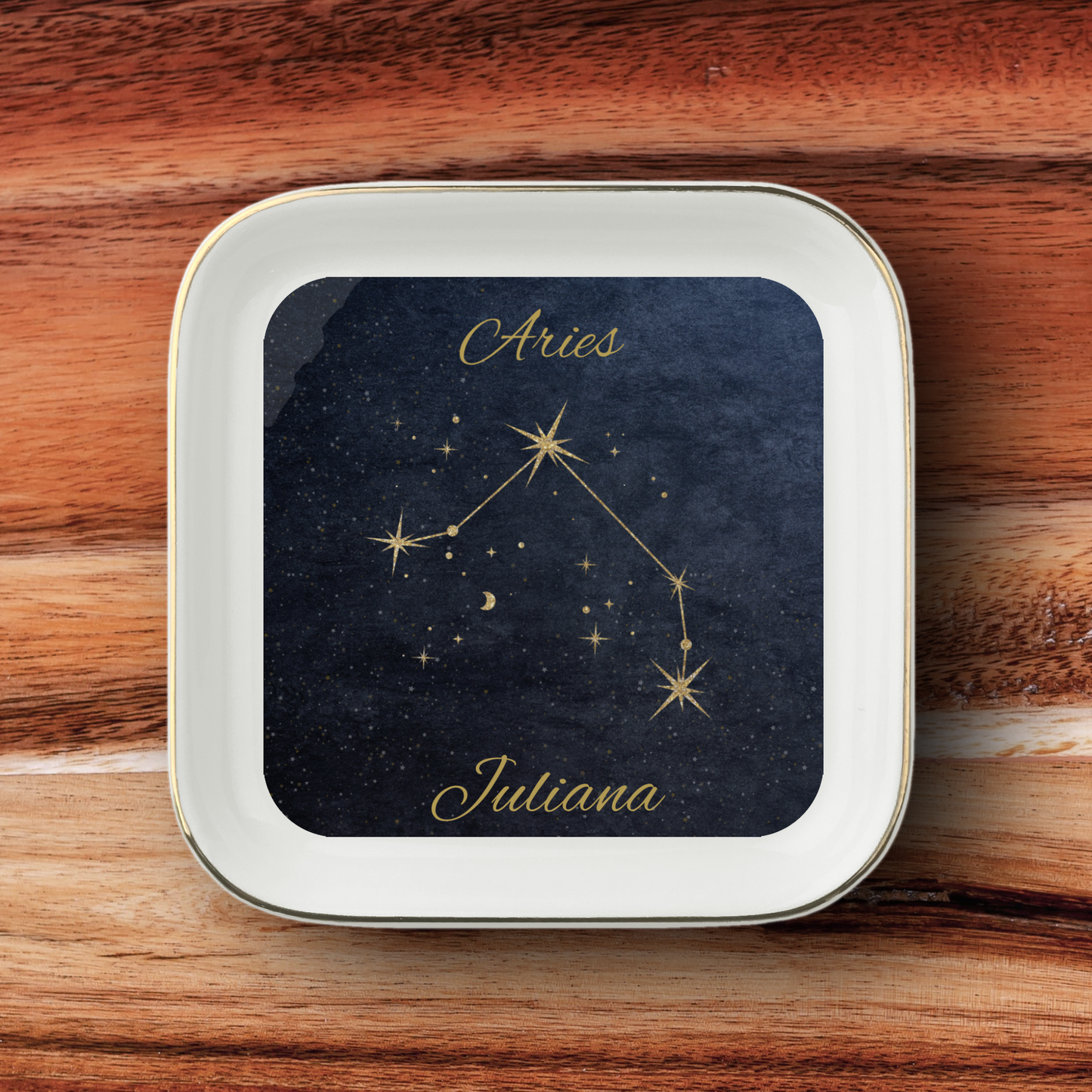 Aries Zodiac Jewelry Dish Gift