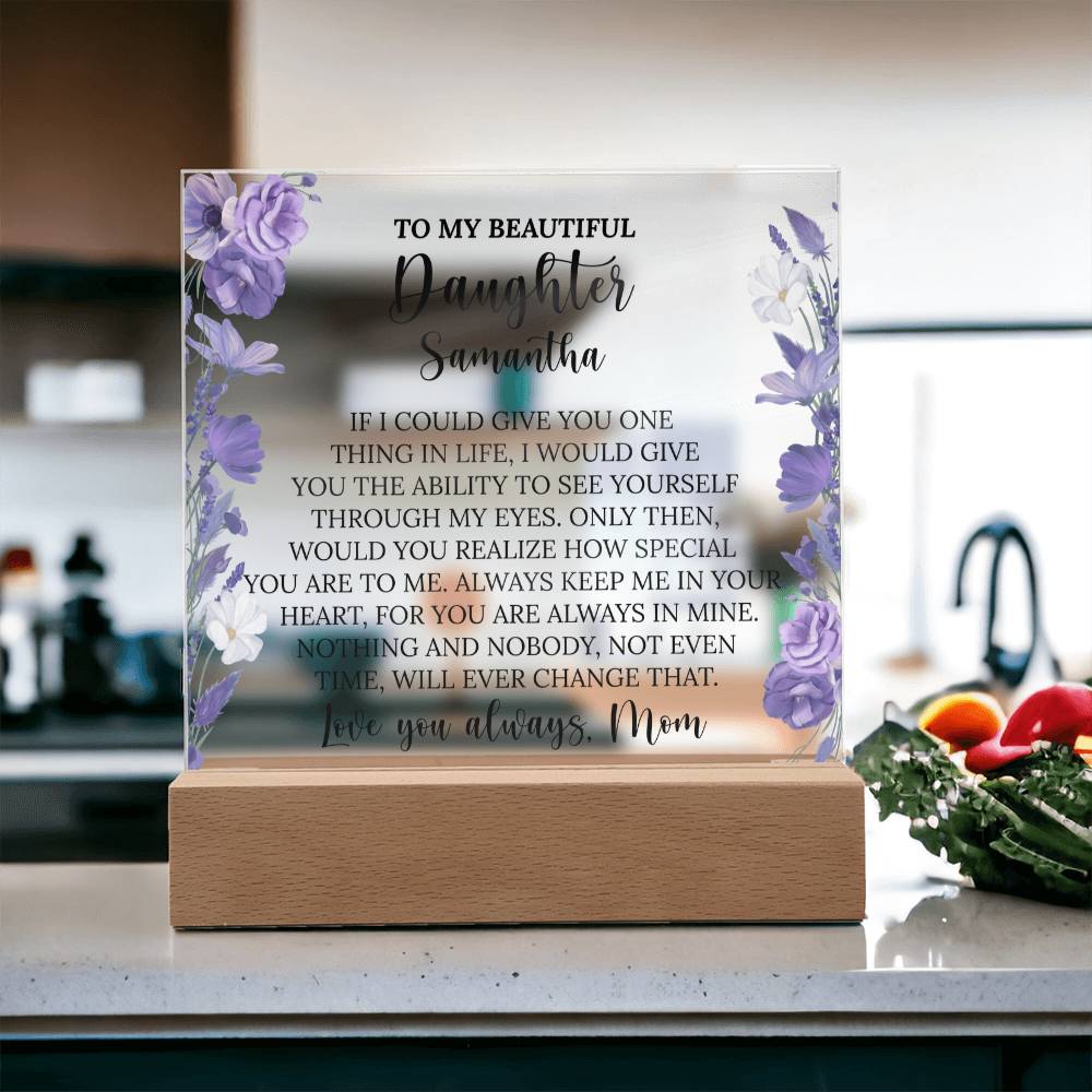 Personalized Daughter Acrylic Plaque
