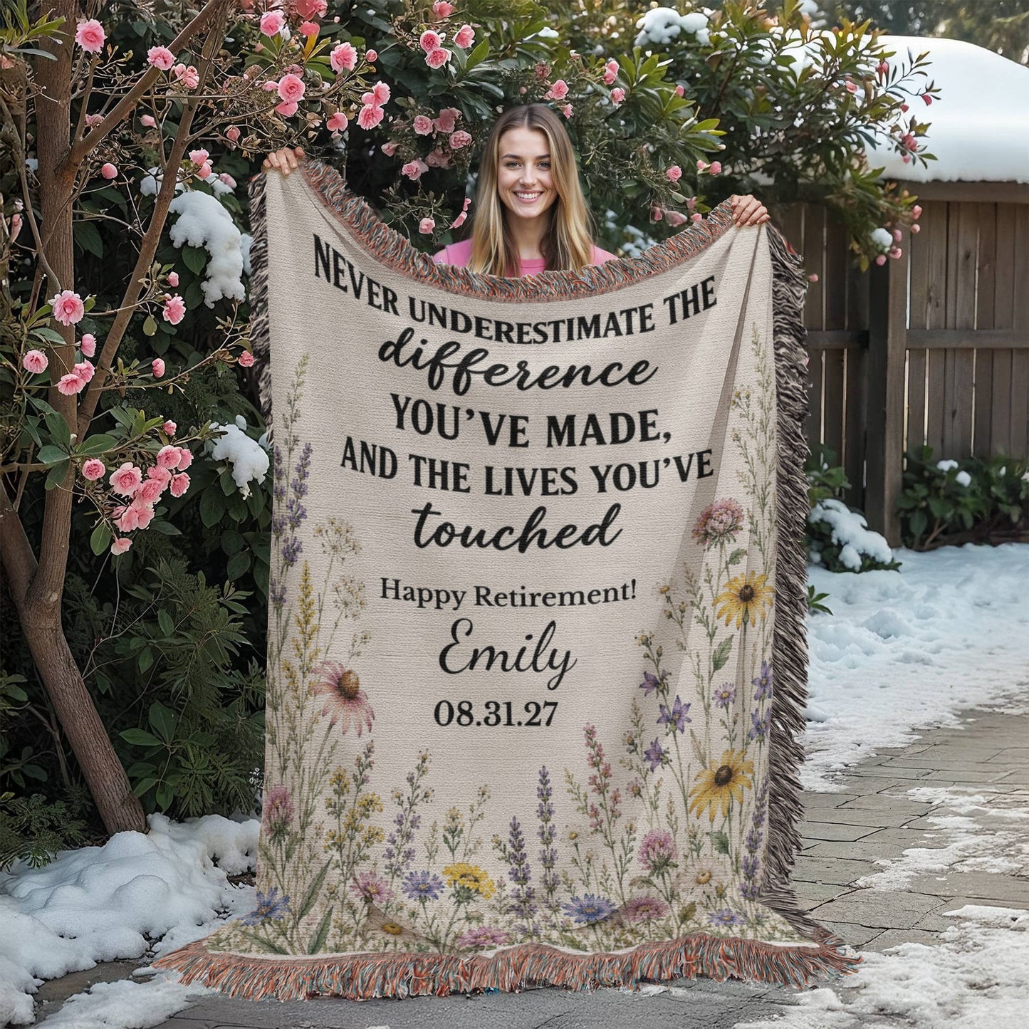Difference Maker Woven Blanket