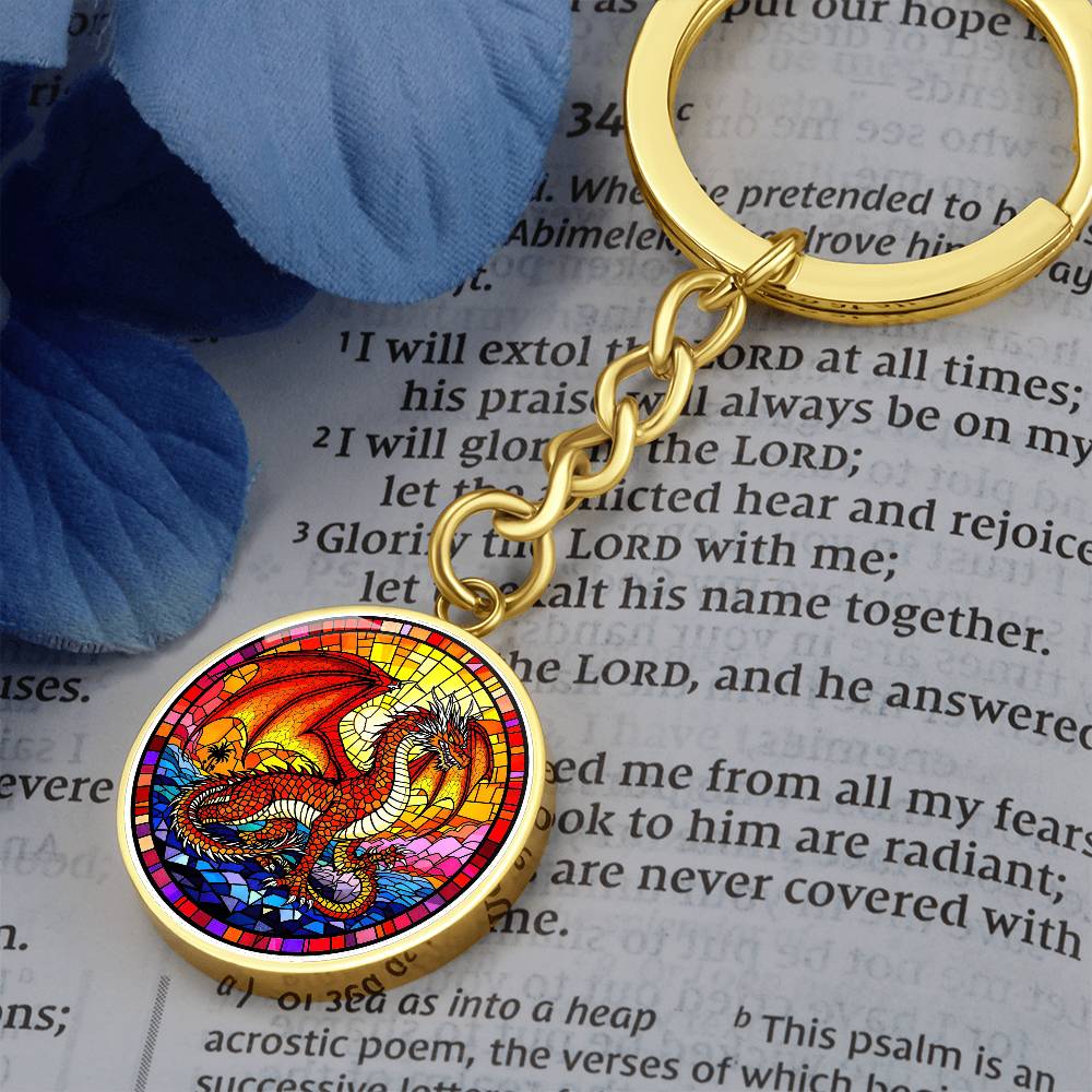 Red Dragon Pendant Necklace