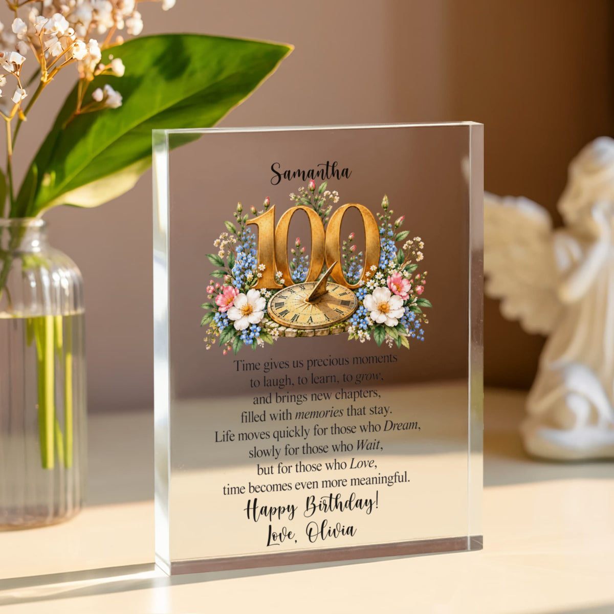 100th Birthday Plaque