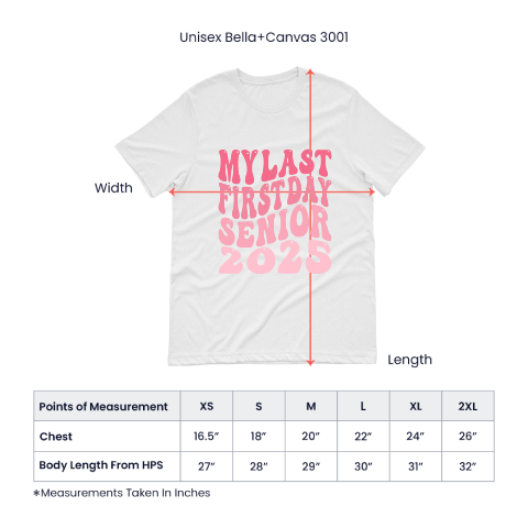 Last First Day Senior Year 2025  T-Shirt-[Heartfelt Family Gift]