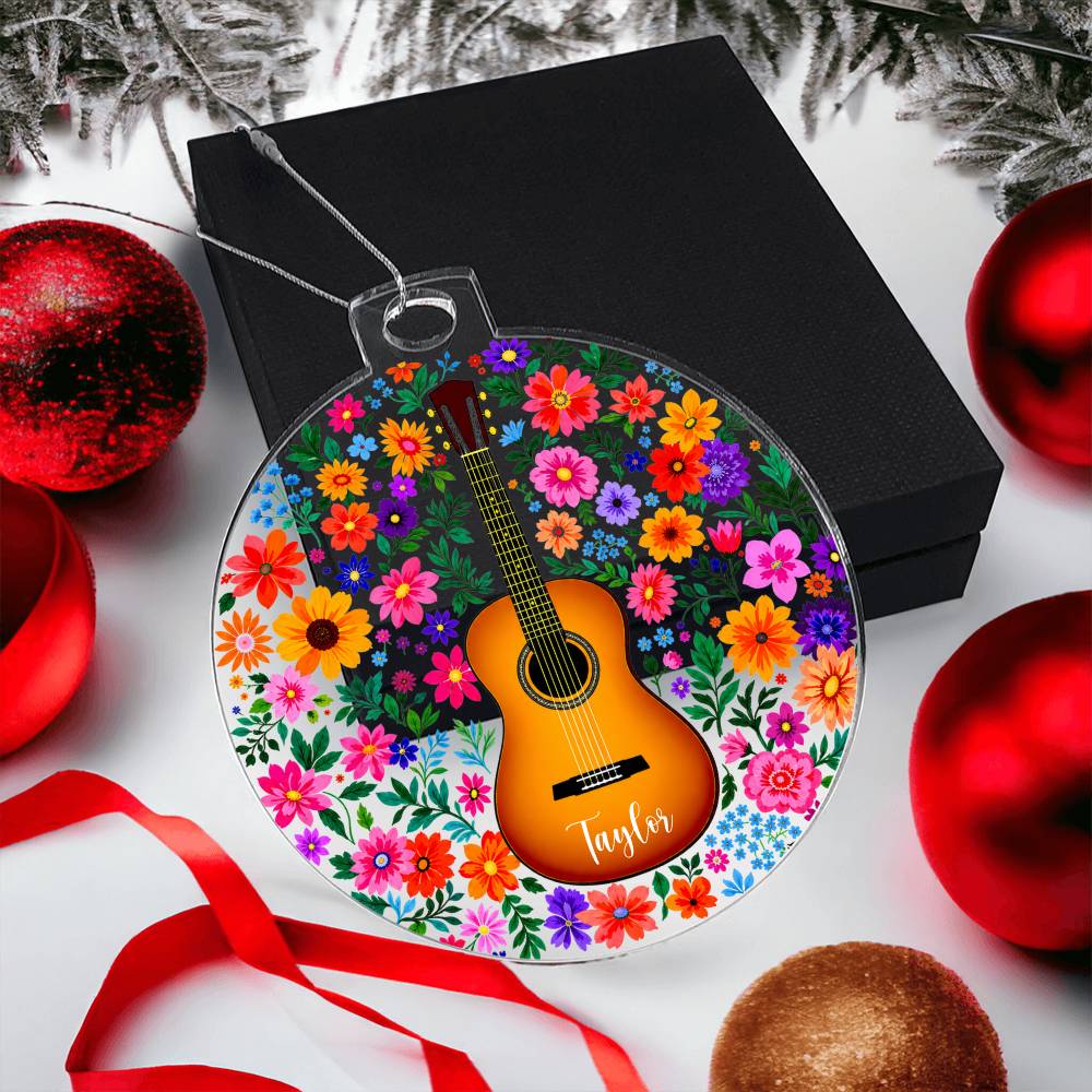 Personalized Acoustic Guitar Ornament