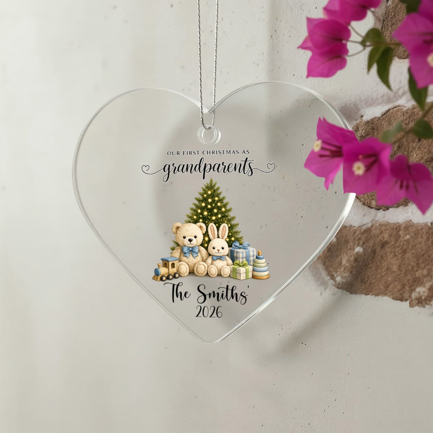 1st Christmas As Grandparents Ornament
