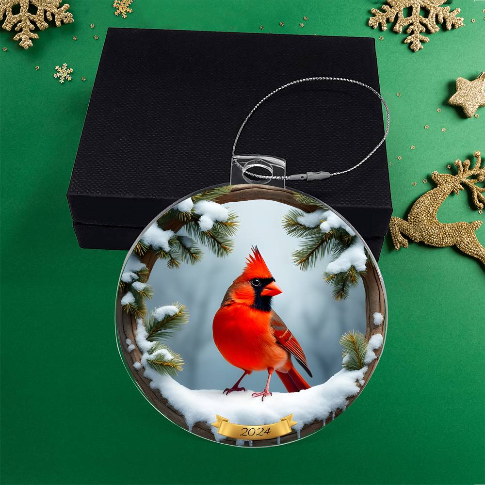 Personalized Cardinal Christmas Ornament