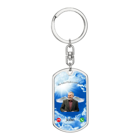 Dog Tag with Swivel Keychain-[Heartfelt Family Gift]
