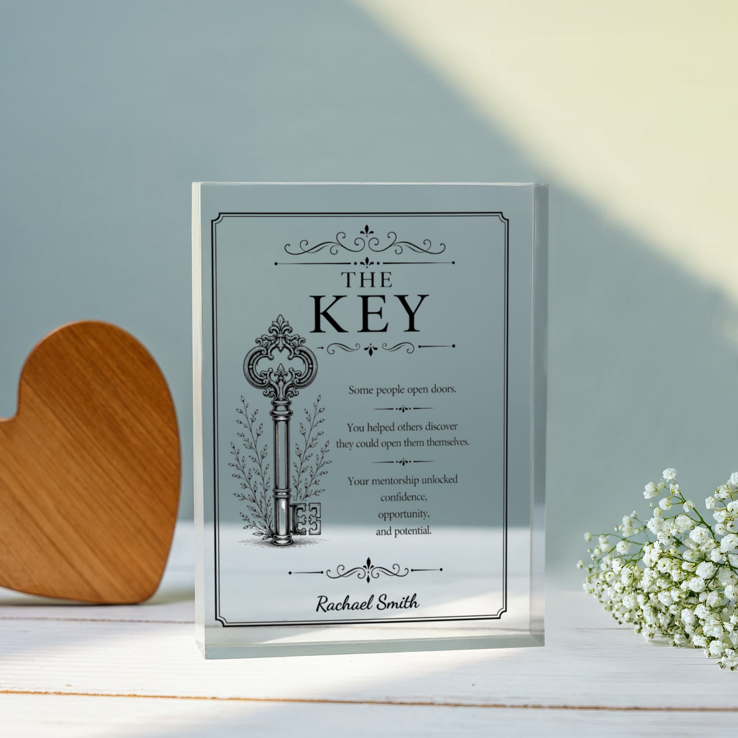 Thank You Plaque, Personalized Mentor Gift, Unique Retirement Gift, Farewell Keepsake for Coworker Friend