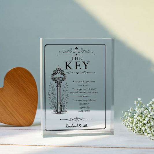 Thank You Plaque, Personalized Mentor Gift, Unique Retirement Gift, Farewell Keepsake for Coworker Friend