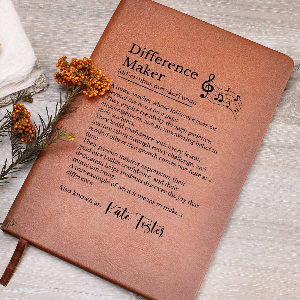 Music Teacher Difference Maker Journal