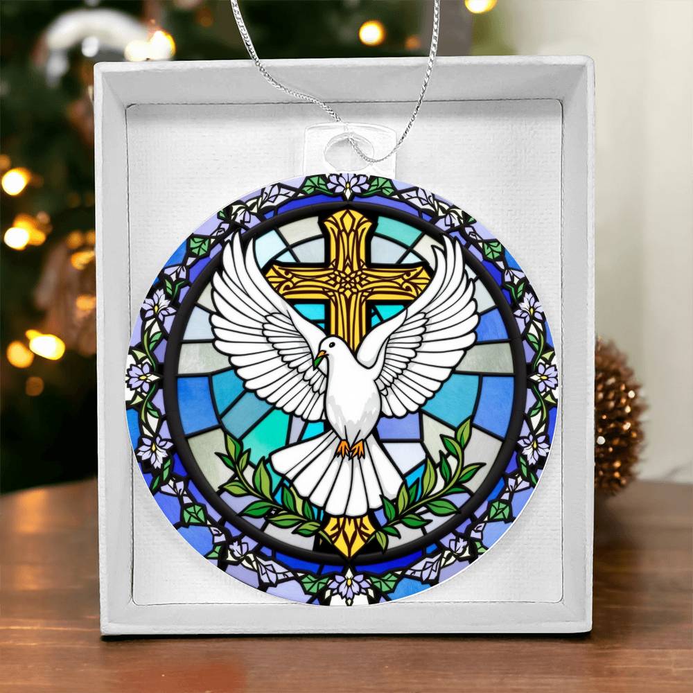 Dove Acrylic Ornament Plaque
