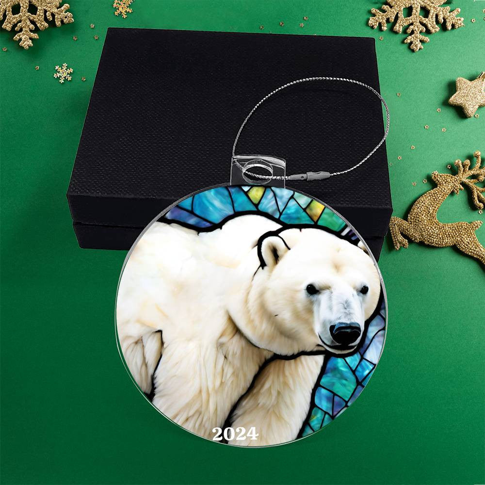 Polar Bear Christmas Ornament-[Heartfelt Family Gift]