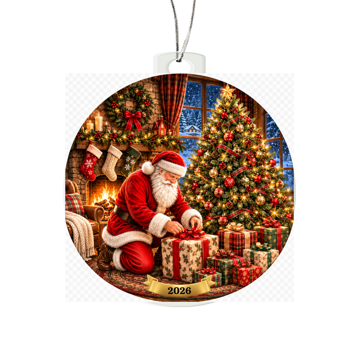 Santa Christmas Ornament