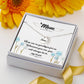 There are no goodbyes(1) Mom Memorial Necklace-[Heartfelt Family Gift]