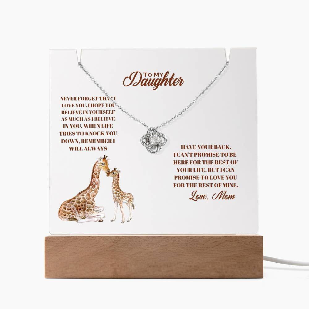 Daughter  Keepsake Acrylic Bundle (Love Knot)-[Heartfelt Family Gift]