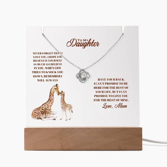 Daughter  Keepsake Acrylic Bundle (Love Knot)-[Heartfelt Family Gift]